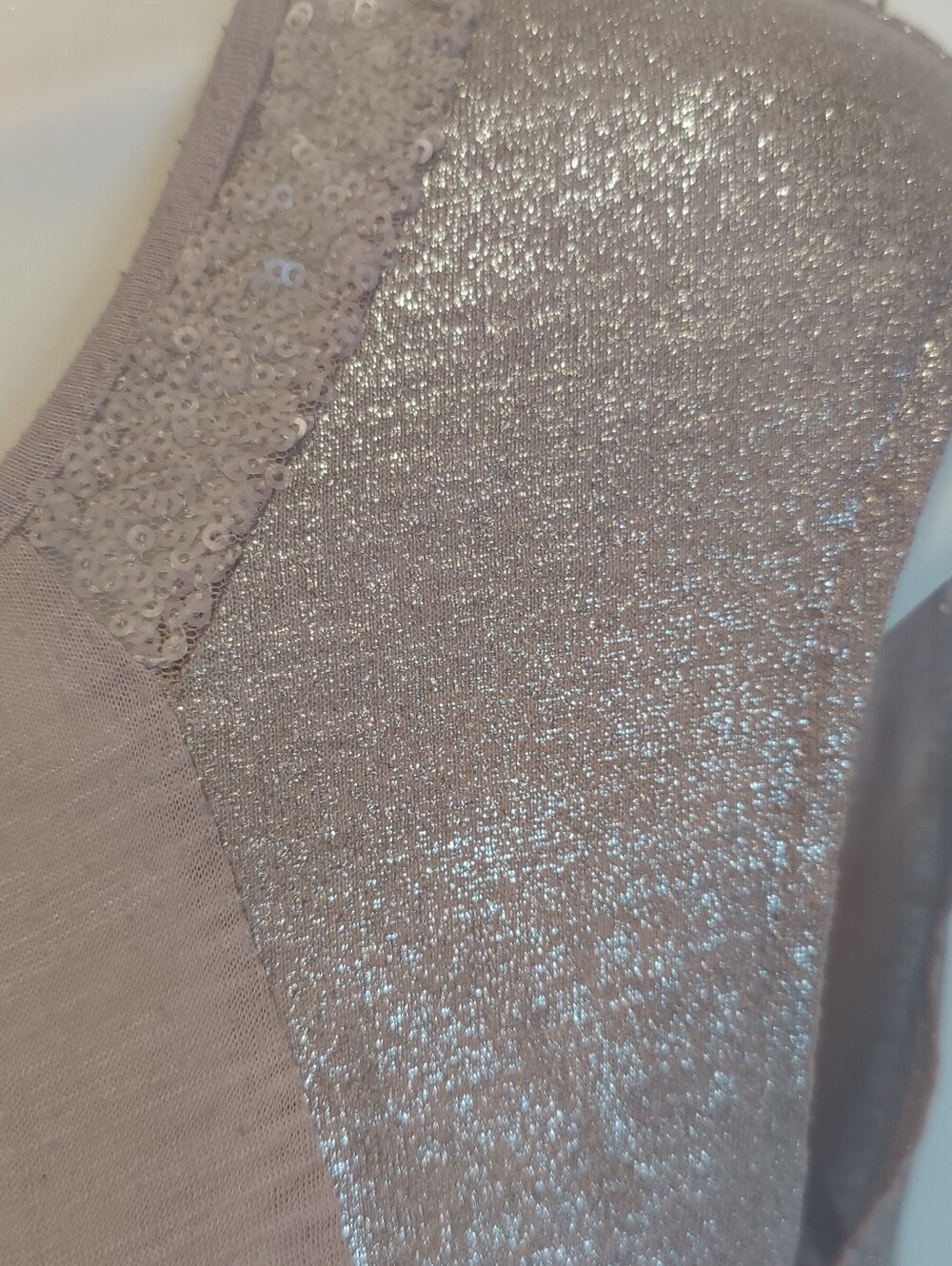 American Eagle Metallic Sequin Cap Sleeve Top XS 2013 - Picture 2 of 7